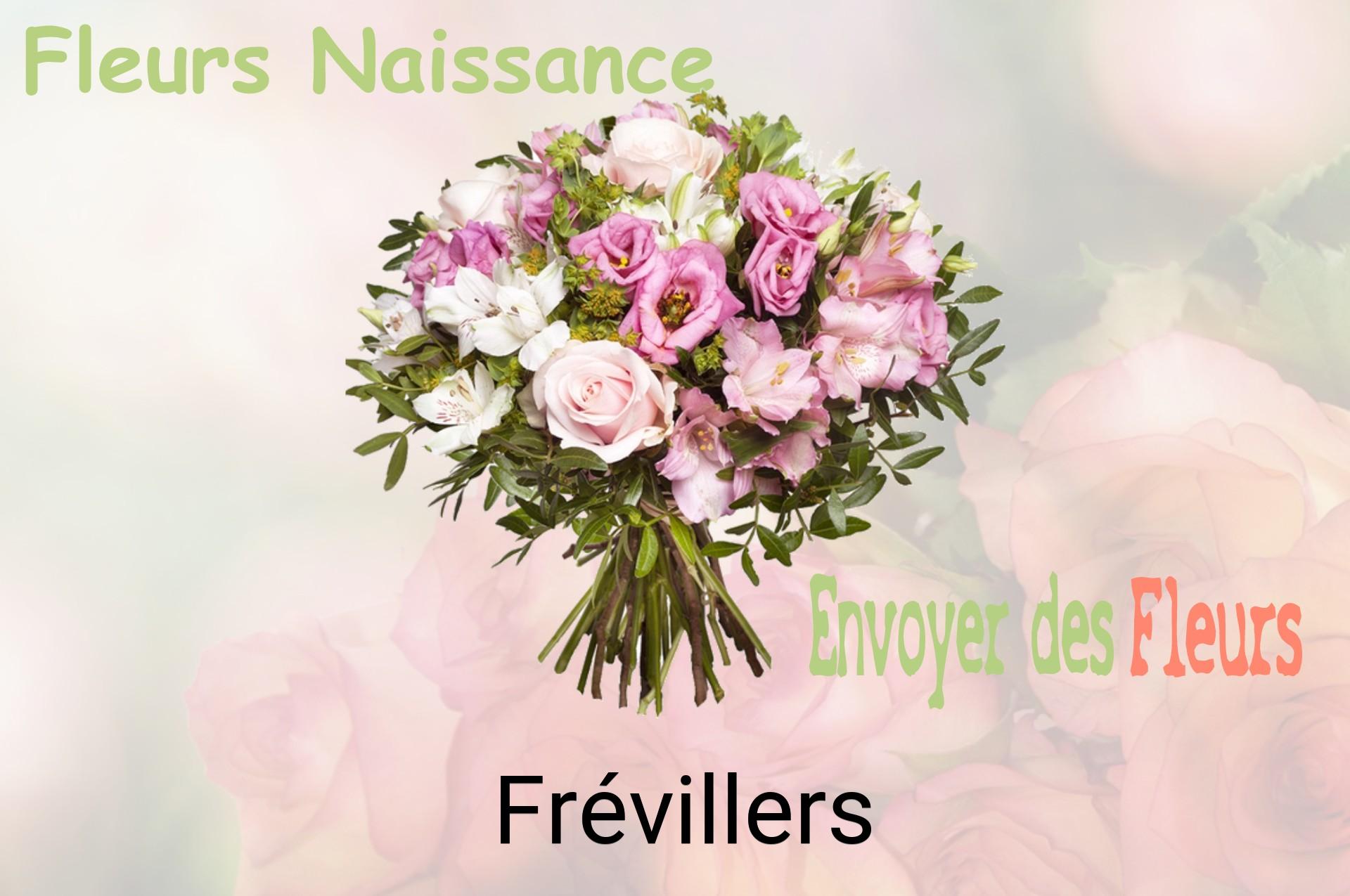 Bouquet de fleurs de naissance livré à Frévillers